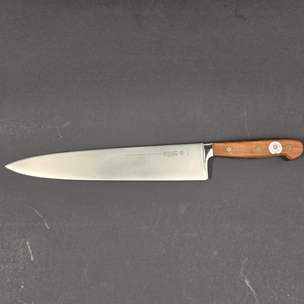Mundial 2110-10 10in Chefs Knife No-Stain Steel Wood Handle JA Henckels Import